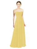 Daffodil A-Line Sweetheart Strapless Long Bridesmaid Dress Melany