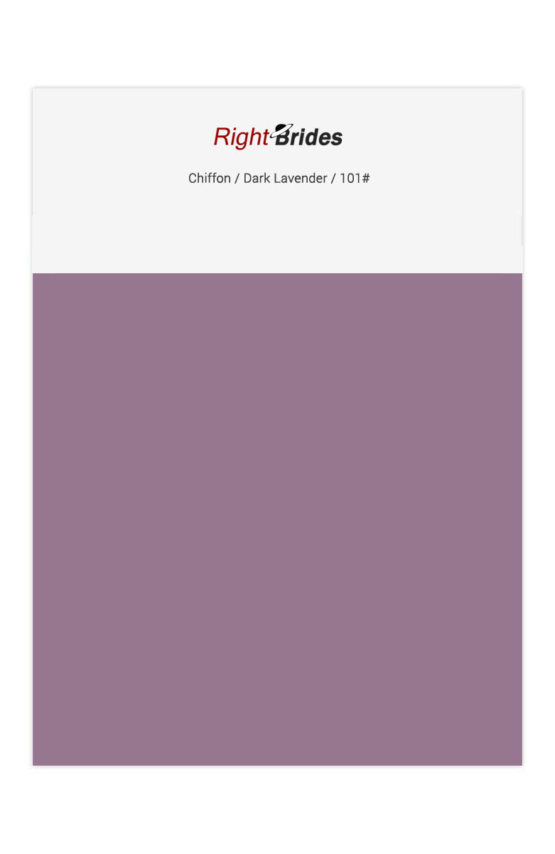 Dark Lavender Color Swatches for Chiffon Bridesmaid Dresses