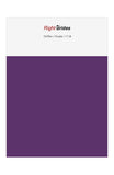 Purple Color Swatches for Chiffon Bridesmaid Dresses