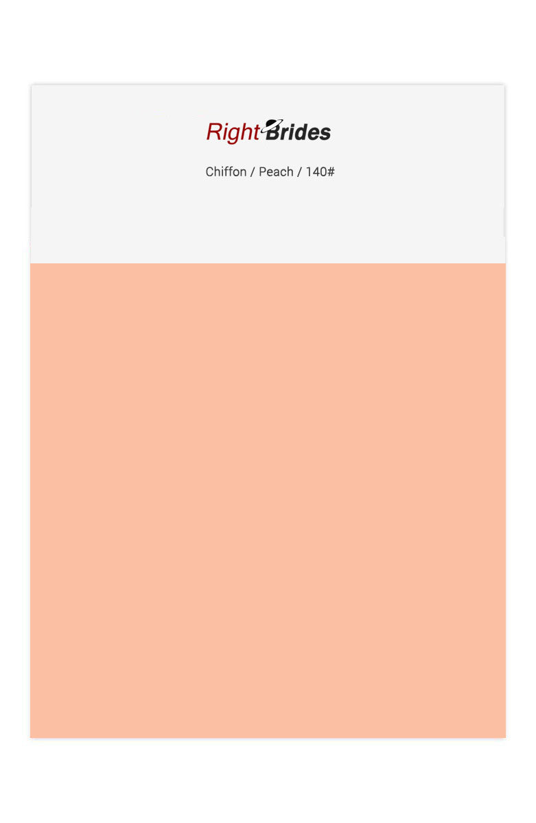 Peach Color Swatches for Chiffon Bridesmaid Dresses