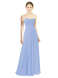Lavender A-Line Sweetheart Strapless Long Bridesmaid Dress Melany