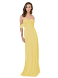 Daffodil A-Line Strapless Sweetheart Off the Shoulder Long Bridesmaid Dress Jamila