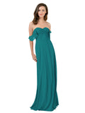 Hunter A-Line Strapless Sweetheart Off the Shoulder Long Bridesmaid Dress Jamila