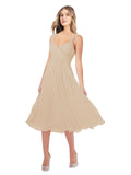 RightBrides Rodney Champagne A-Line Sweetheart Sleeveless Short Bridesmaid Dress