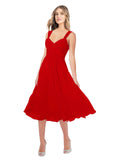 RightBrides Rodney Dark Red A-Line Sweetheart Sleeveless Short Bridesmaid Dress