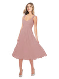 RightBrides Rodney Dusty Pink A-Line Sweetheart Sleeveless Short Bridesmaid Dress