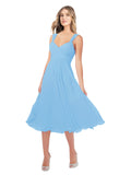 RightBrides Rodney Periwinkle A-Line Sweetheart Sleeveless Short Bridesmaid Dress