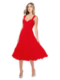 RightBrides Rodney Red A-Line Sweetheart Sleeveless Short Bridesmaid Dress