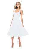 RightBrides Rodney White A-Line Sweetheart Sleeveless Short Bridesmaid Dress