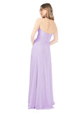 Lilac A-Line Strapless Sweetheart Sleeveless Long Bridesmaid Dress Fulton