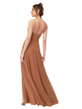 Rosewood A-Line Cowl Sleeveless Long Bridesmaid Dress Mario