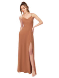 Rosewood A-Line Cowl Sleeveless Long Bridesmaid Dress Mario