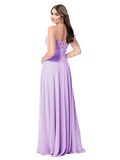 Lilac A-Line Scoop Sleeveless Long Bridesmaid Dress Kiernan