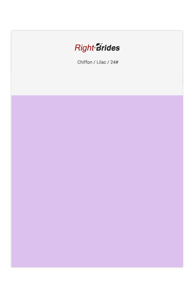 Lilac Color Swatches for Chiffon Bridesmaid Dresses