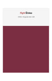 Burgundy Gold Color Swatches for Chiffon Bridesmaid Dresses