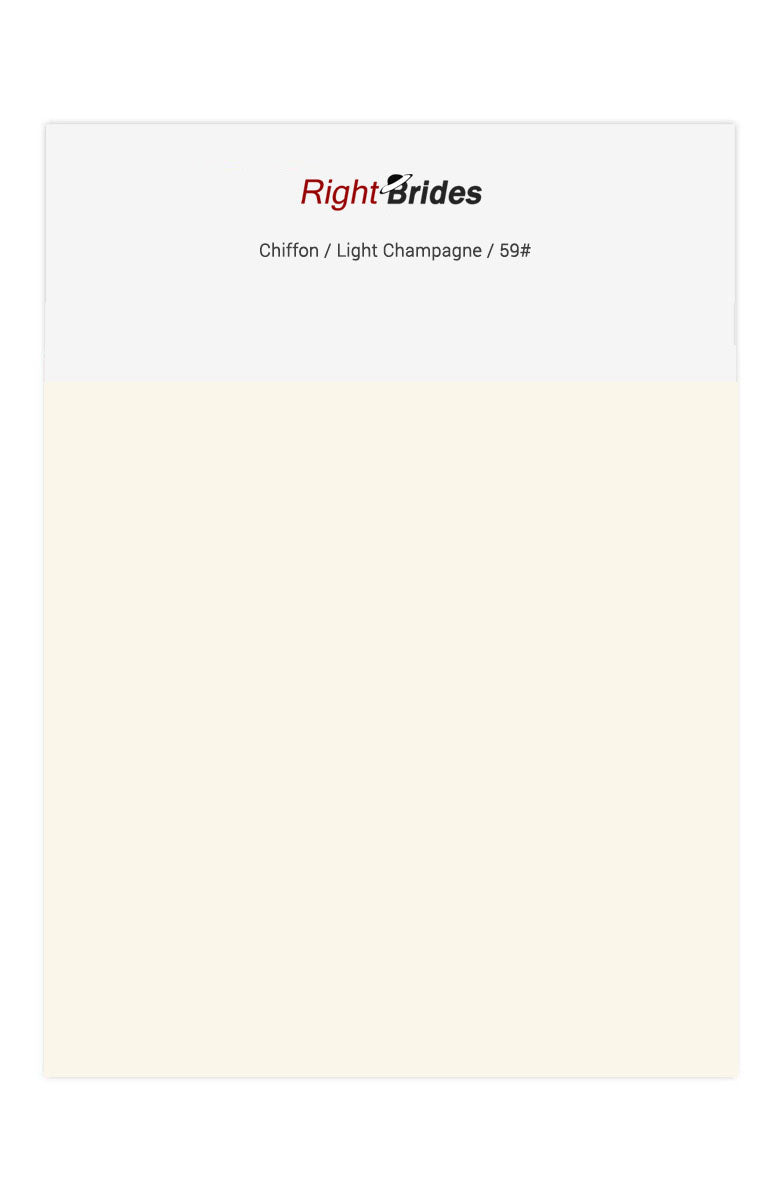 Light Champagne Color Swatches for Chiffon Bridesmaid Dresses