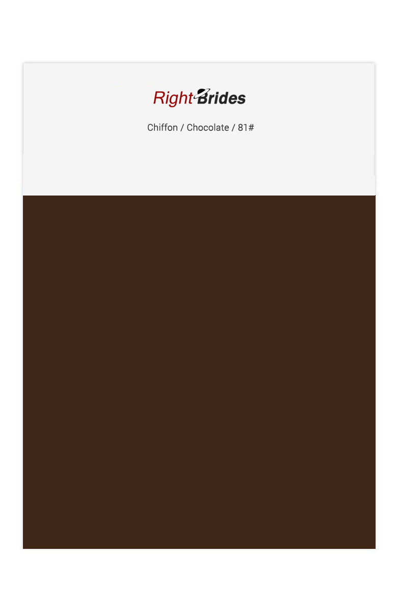 Chocolate Color Swatches for Chiffon Bridesmaid Dresses