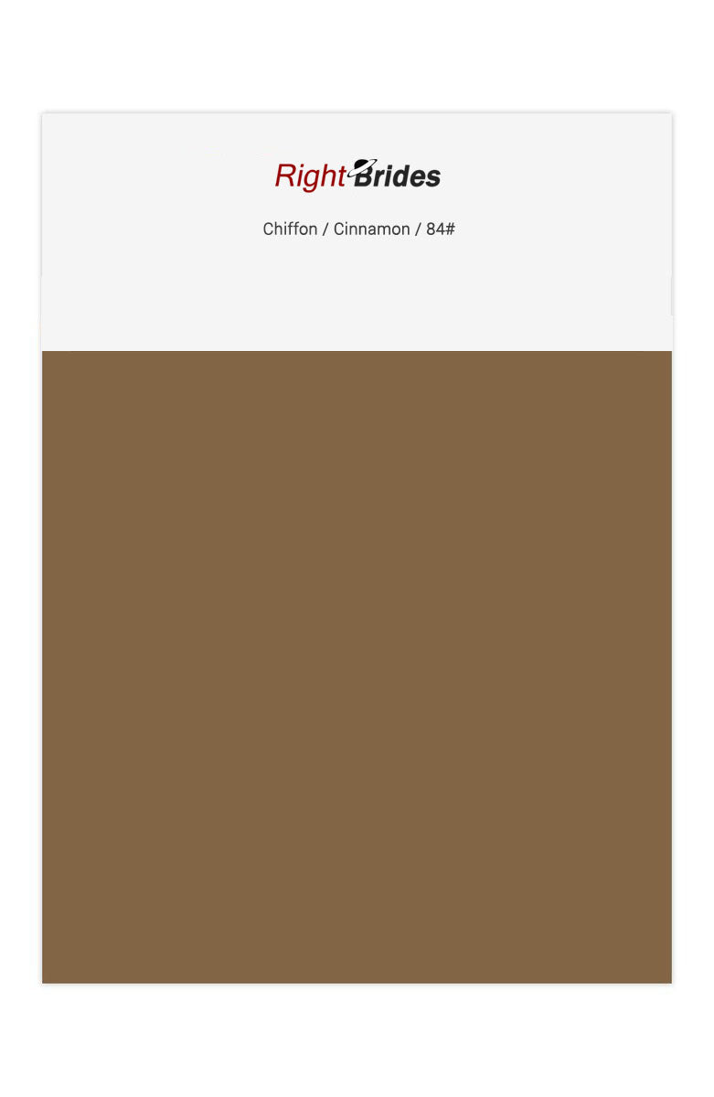 Cinnamon Color Swatches for Chiffon Bridesmaid Dresses