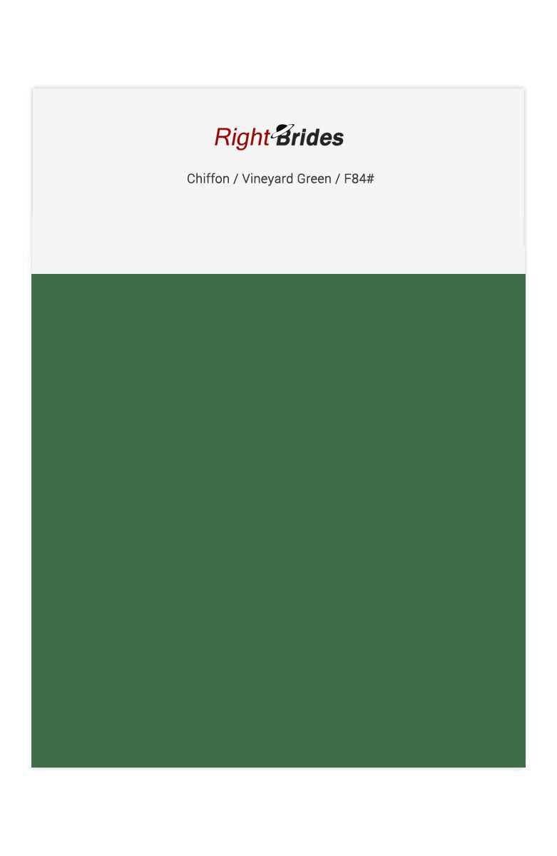 Vineyard Green Color Swatches for Chiffon Bridesmaid Dresses