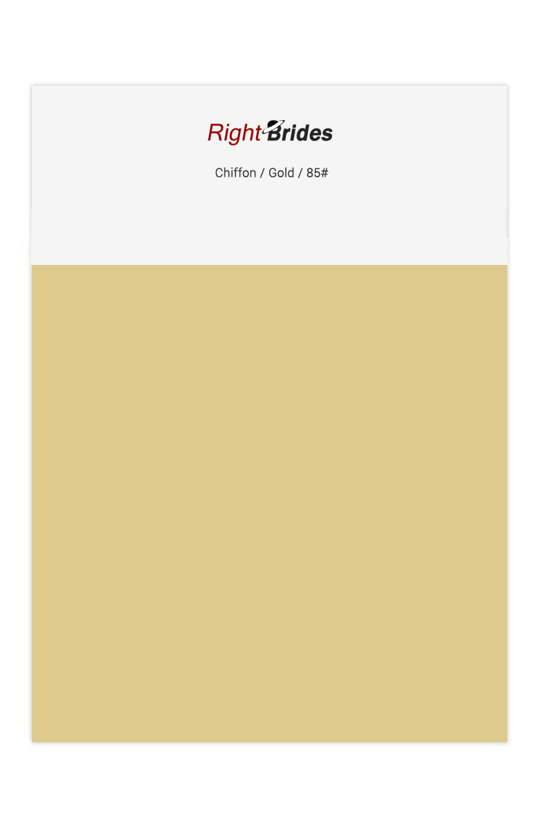 Gold Color Swatches for Chiffon Bridesmaid Dresses