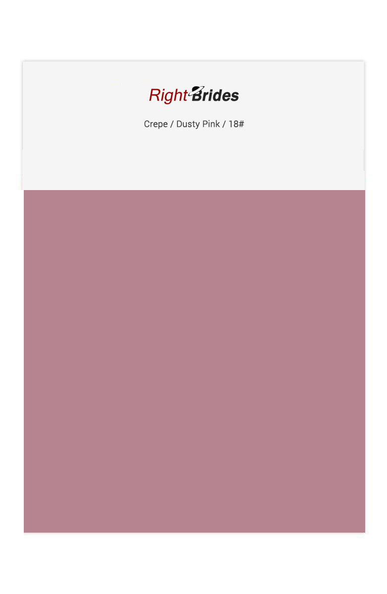 Dusty Pink Color Swatches for Crepe Bridesmaid Dresses