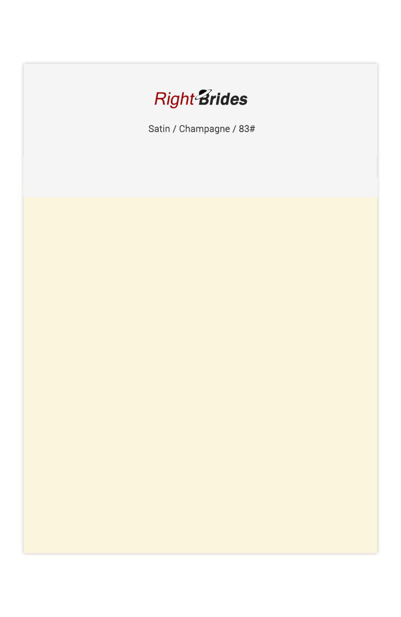 Champagne Color Swatches for Satin Bridesmaid Dresses
