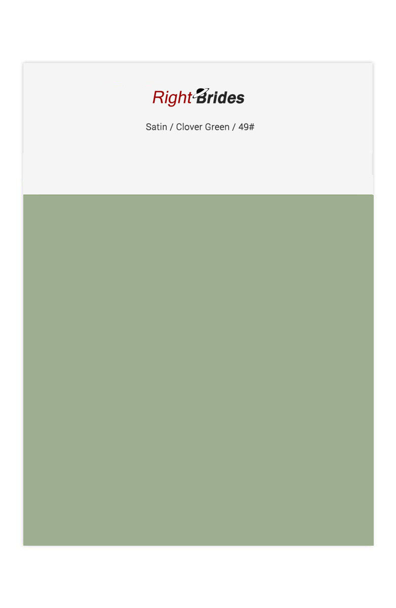Clover Green Color Swatches for Satin Bridesmaid Dresses