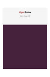 Grape Color Swatches for Satin Bridesmaid Dresses