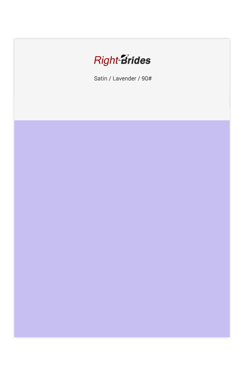Lavender Color Swatches for Satin Bridesmaid Dresses