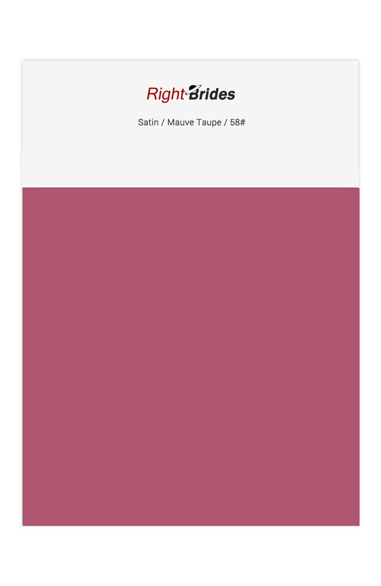 Mauve Taupe Color Swatches for Satin Bridesmaid Dresses