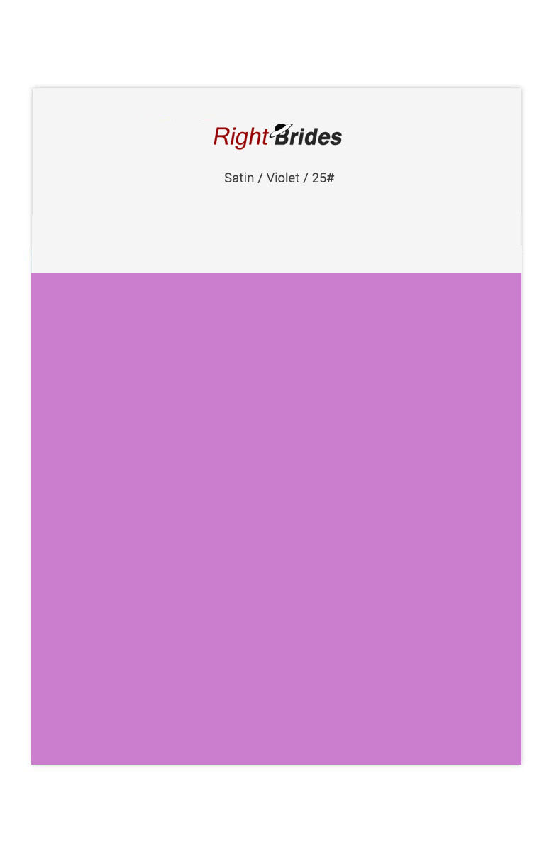 Violet Color Swatches for Satin Bridesmaid Dresses
