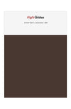 Chocolate Color Swatches for Stretch Satin Bridesmaid Dresses