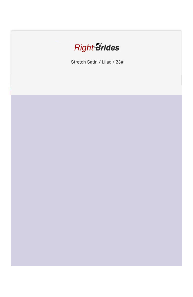 Lilac Color Swatches for Stretch Satin Bridesmaid Dresses