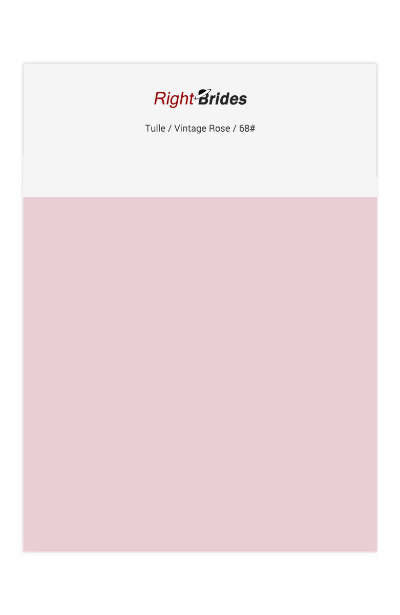 Vintage Rose Color Swatches for Tulle Bridesmaid Dresses